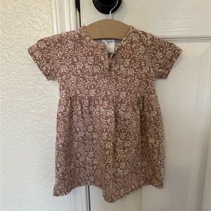 Mebie baby dusty rose dress 6-12 months